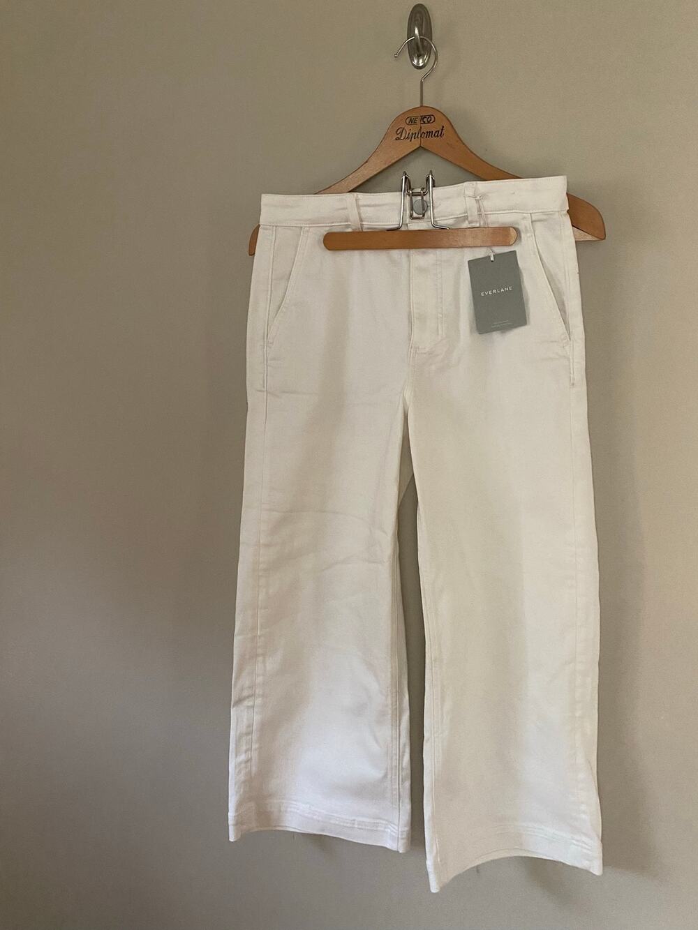 NWT Everlane wide leg crop pant 10 short
